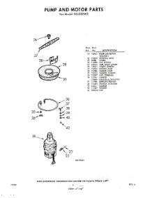 06 - Pump And Motor parts for Whirlpool Dishwasher SXU300W3 / from AppliancePartsPros.com
