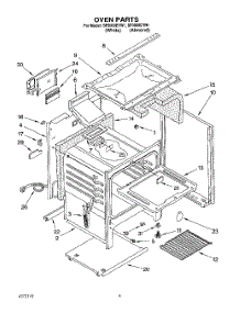 04 - Oven parts for Whirlpool Range SF3000EYN1 / from AppliancePartsPros.com