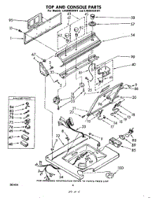 04 - Top And Console parts for Whirlpool Washer LA5880XKW1 / from AppliancePartsPros.com