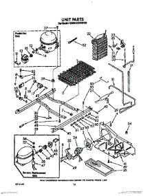 10 - Unit parts for Kitchenaid Refrigerator KSRB22DWAL02 / from AppliancePartsPros.com