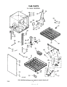 04 - Tub parts for Whirlpool Dishwasher SXU300W4 / from AppliancePartsPros.com