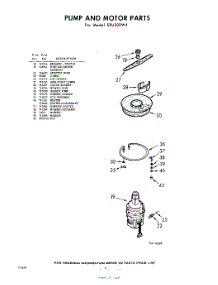 06 - Pump And Motor parts for Whirlpool Dishwasher SXU300W4 / from AppliancePartsPros.com