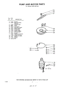 06 - Pump And Motor parts for Whirlpool Dishwasher SXU301W0 / from AppliancePartsPros.com