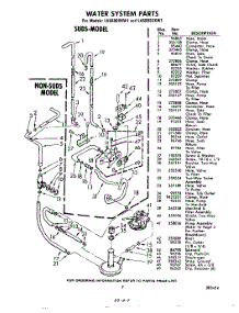 07 - Water System parts for Whirlpool Washer LA5885XKW1 / from AppliancePartsPros.com