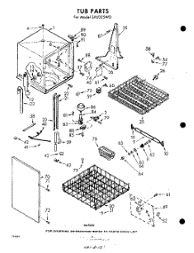 04 - Tub parts for Whirlpool Dishwasher SXU325W0 / from AppliancePartsPros.com