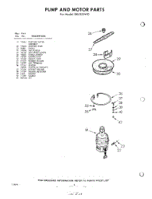 06 - Pump And Motor parts for Whirlpool Dishwasher SXU325W0 / from AppliancePartsPros.com
