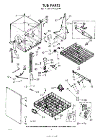 04 - Tub parts for Whirlpool Dishwasher SXU325W1 / from AppliancePartsPros.com
