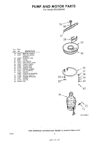 06 - Pump And Motor parts for Whirlpool Dishwasher SXU330W0 / from AppliancePartsPros.com