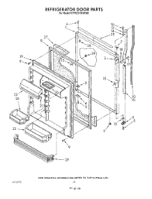 07 - Refrigerator parts for Kitchenaid Refrigerator KTRS22KWAL00 / from AppliancePartsPros.com