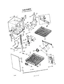 04 - Tub parts for Whirlpool Dishwasher SXU330W1 / from AppliancePartsPros.com