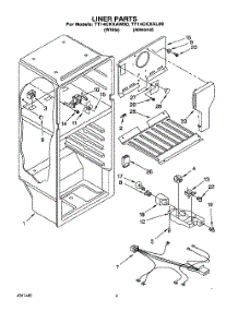 03 - Liner, Lit / Optional parts for Whirlpool Refrigerator TT14CKXAN00 / from AppliancePartsPros.com