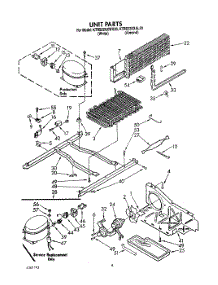 06 - Unit parts for Kitchenaid Refrigerator KTRS22KXAL20 / from AppliancePartsPros.com