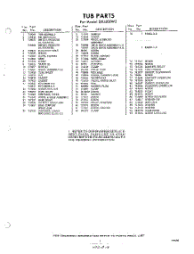05 - Section parts for Whirlpool Dishwasher SXU400W2 / from AppliancePartsPros.com