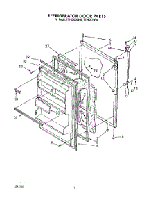 08 - Refrigerator Door, Lit / Optional parts for Whirlpool Refrigerator TT14CKXXN00 / from AppliancePartsPros.com