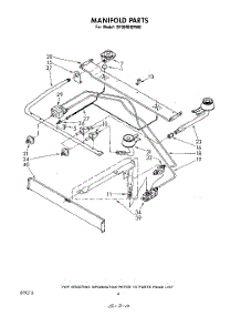 04 - Manifold parts for Whirlpool Range SF3000SPW0 / from AppliancePartsPros.com
