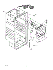 03 - Liner parts for Whirlpool Refrigerator TT14CKXXN01 / from AppliancePartsPros.com