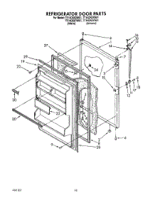 08 - Refrigerator Door, Lit / Optional parts for Whirlpool Refrigerator TT14CKXXN01 / from AppliancePartsPros.com