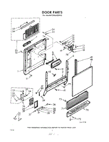 02 - Door parts for Whirlpool Dishwasher SXU430W0 / from AppliancePartsPros.com