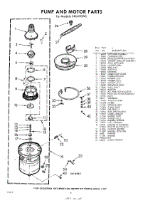 06 - Pump And Motor parts for Whirlpool Dishwasher SXU430W0 / from AppliancePartsPros.com