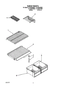 05 - Shelf parts for Whirlpool Refrigerator TT14CKYXN01 / from AppliancePartsPros.com