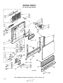 02 - Door parts for Whirlpool Dishwasher SXU440W0 / from AppliancePartsPros.com