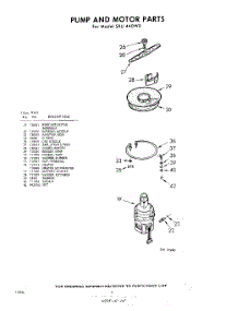 06 - Pump And Motor parts for Whirlpool Dishwasher SXU440W0 / from AppliancePartsPros.com