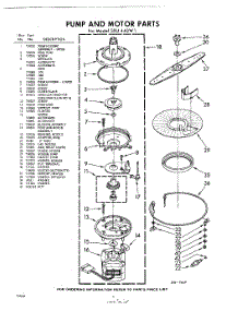 06 - Pump And Motor parts for Whirlpool Dishwasher SXU440W1 / from AppliancePartsPros.com