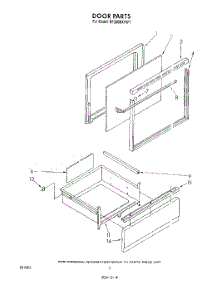 02 - Door parts for Whirlpool Range RF306BXVN1 / from AppliancePartsPros.com