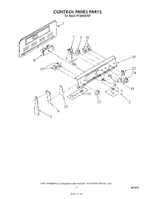 03 - Control Panel parts for Whirlpool Range RF306BXVN1 / from AppliancePartsPros.com