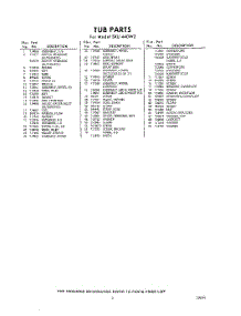 05 - Section parts for Whirlpool Dishwasher SXU440W2 / from AppliancePartsPros.com