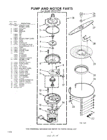 06 - Pump And Motor parts for Whirlpool Dishwasher SXU450W1 / from AppliancePartsPros.com