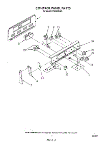 03 - Control Panel parts for Whirlpool Range RF306BXVN3 / from AppliancePartsPros.com
