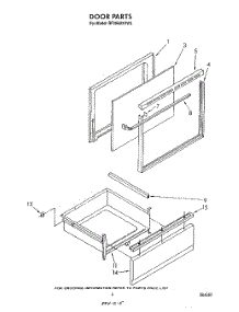 05 - Door parts for Whirlpool Range RF306BXVN3 / from AppliancePartsPros.com