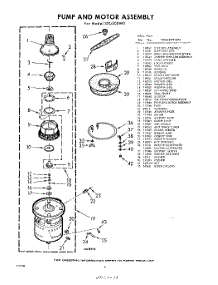 06 - Pump And Motor parts for Whirlpool Dishwasher SXU500W0 / from AppliancePartsPros.com