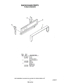 05 - Back Guard parts for Whirlpool Range SF3000SWN0 / from AppliancePartsPros.com