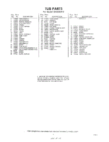05 - Section parts for Whirlpool Dishwasher SXU500W2 / from AppliancePartsPros.com