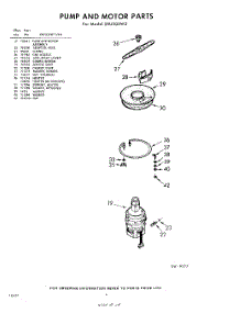 06 - Pump And Motor parts for Whirlpool Dishwasher SXU500W2 / from AppliancePartsPros.com