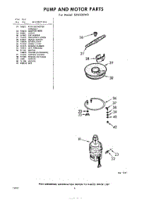 06 - Pump And Motor parts for Whirlpool Dishwasher SXU500W3 / from AppliancePartsPros.com