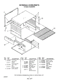 04 - Internal parts for Whirlpool Range SF3000SWW0 / from AppliancePartsPros.com