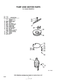 06 - Pump And Motor parts for Whirlpool Dishwasher SXU500W4 / from AppliancePartsPros.com