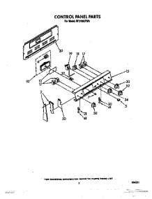03 - Control Panel parts for Whirlpool Range RF3100XVN0 / from AppliancePartsPros.com