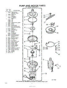 06 - Section parts for Whirlpool Dishwasher SXU500W5 / from AppliancePartsPros.com