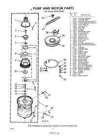 06 - Pump And Motor parts for Whirlpool Dishwasher SXU530W0 / from AppliancePartsPros.com