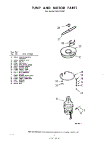 06 - Pump And Motor parts for Whirlpool Dishwasher SXU530W1 / from AppliancePartsPros.com