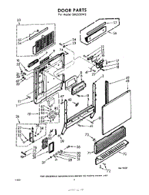 02 - Door parts for Whirlpool Dishwasher SXU530W2 / from AppliancePartsPros.com