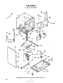04 - Tub parts for Whirlpool Dishwasher SXU530W3 / from AppliancePartsPros.com