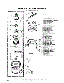 06 - Pump And Motor parts for Whirlpool Dishwasher SXU600W0 / from AppliancePartsPros.com