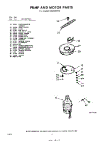06 - Pump And Motor parts for Whirlpool Dishwasher SXU600W2 / from AppliancePartsPros.com