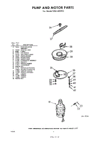 06 - Pump And Motor parts for Whirlpool Dishwasher SXU600W3 / from AppliancePartsPros.com