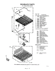07 - Dish Rack , Lit / Optional parts for Whirlpool Dishwasher SXU600W3 / from AppliancePartsPros.com